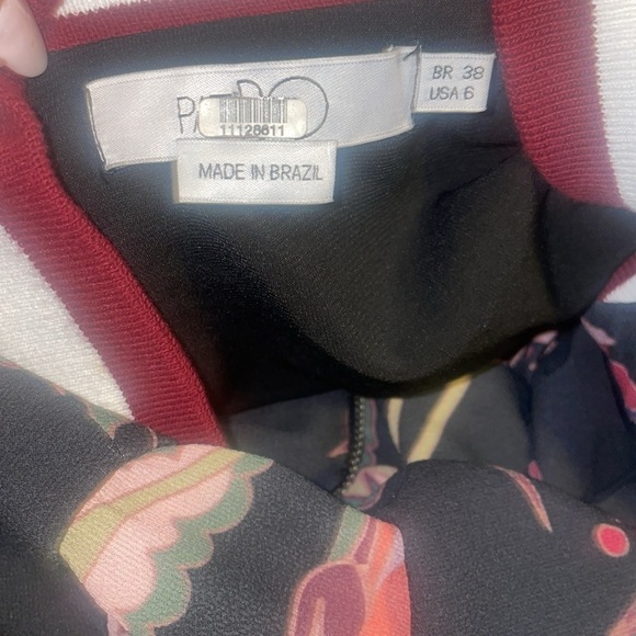 Pat BO Black Fiesta Ruffle Sleeve Bomber Jacket - Picture 5 of 5